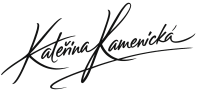 elegant calligraphy of kateřina kamenická